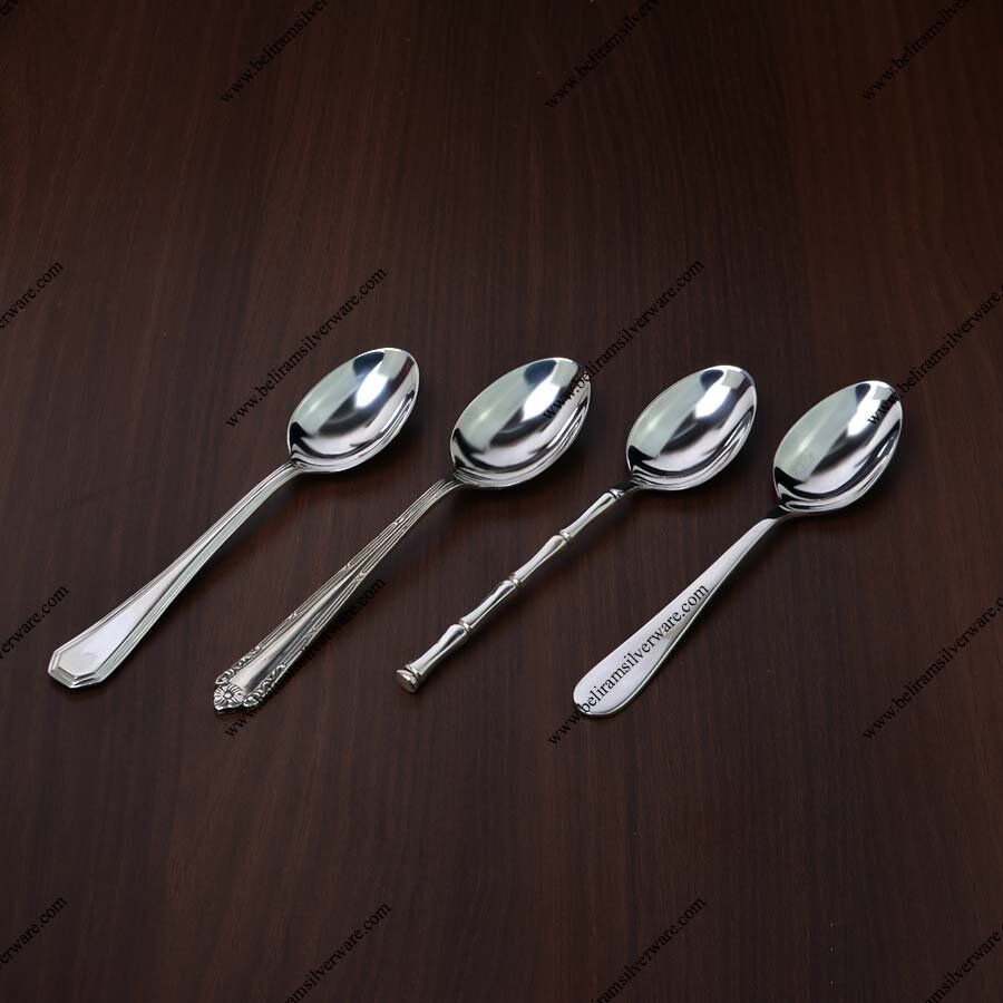 Designer Stems Silver Spoon Set