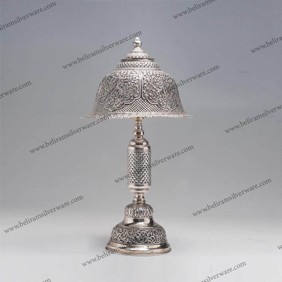 Nakshi Antique Silver Lamp