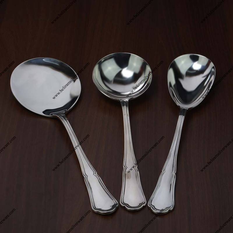 Silver Serving Cutlery Set