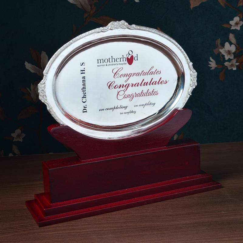 Glossy Textured Silver Momento