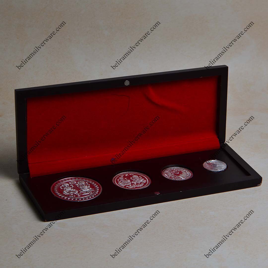 Laxmi Ganesha Silver Coin