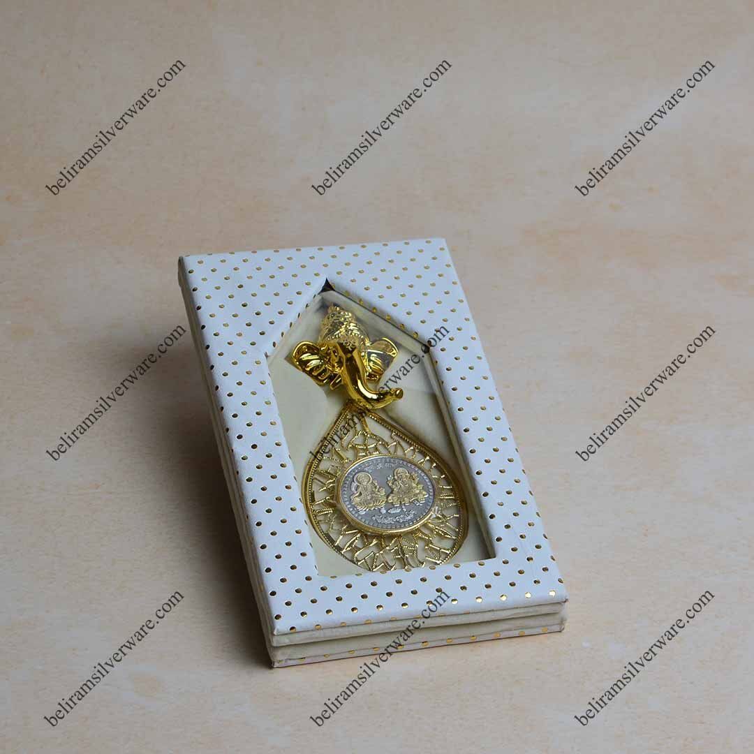 Laxmi Ganesha Silver Coin