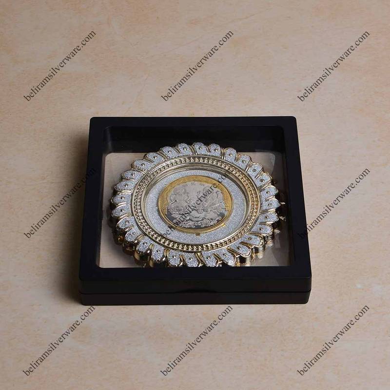 Laxmi Ganesha Silver Coin laxmi silver coin