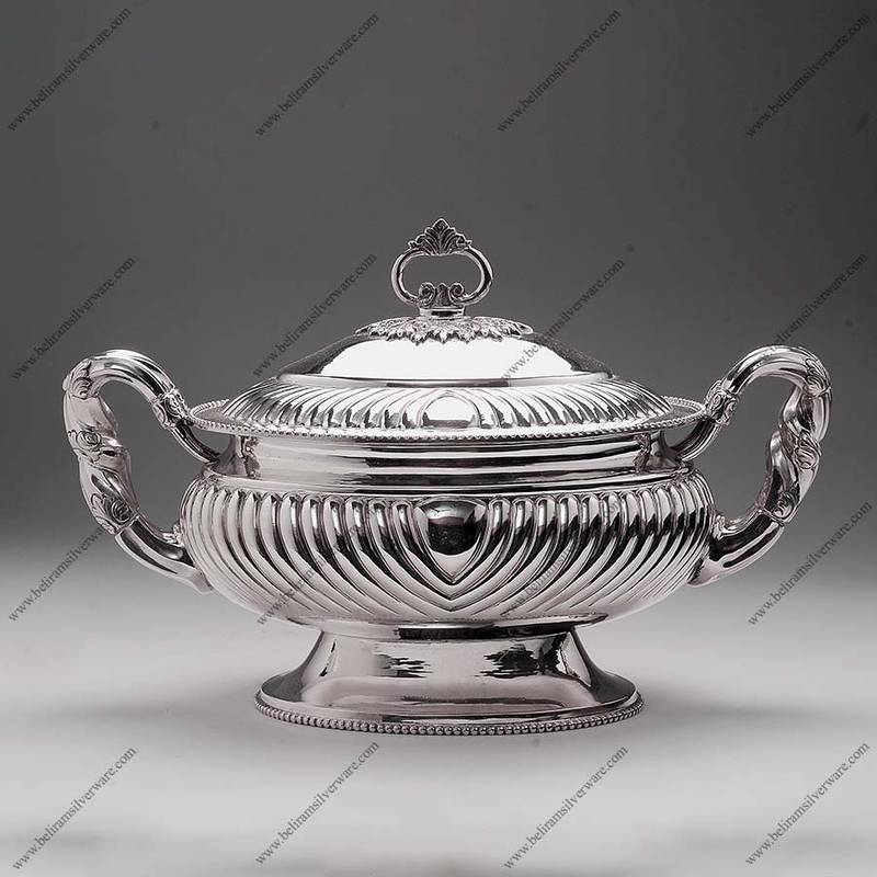 Queen Anne Silver Handi With Serving Dish