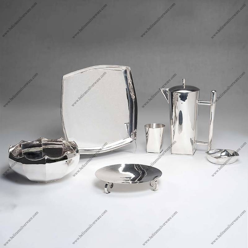 Scalloped Edged Silver Dish Set