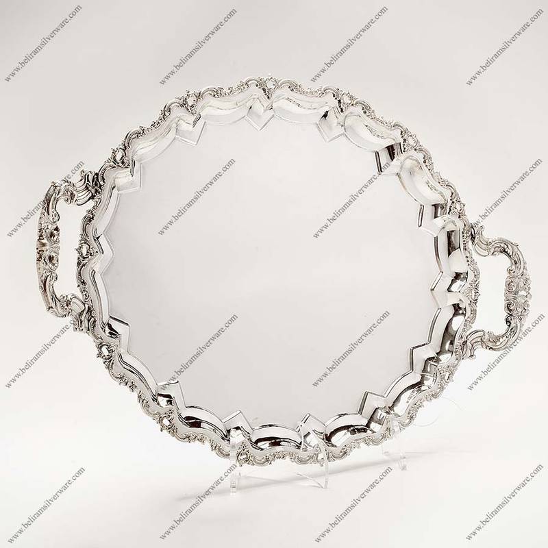 Victorian Design Silver Tray